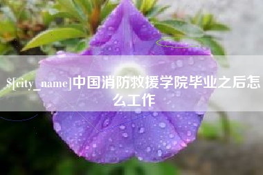 林州中国消防救援学院毕业之后怎么工作