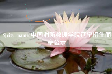 林州中国消防救援学院辽宁招生简章公示