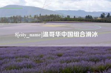 林州温哥华中国组合滑冰