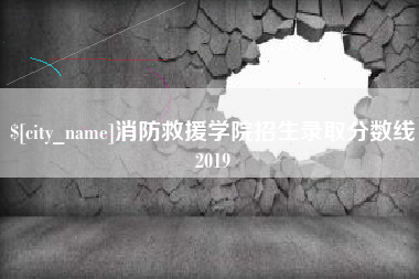 林州消防救援学院招生录取分数线2019