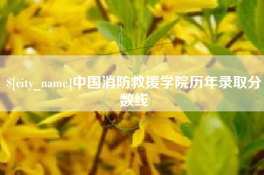 林州中国消防救援学院历年录取分数线