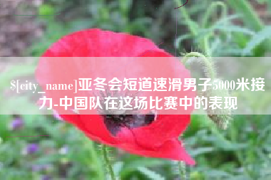 林州亚冬会短道速滑男子5000米接力-中国队在这场比赛中的表现
