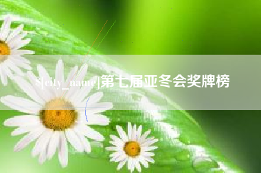 林州第七届亚冬会奖牌榜