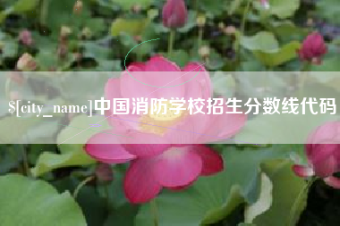 林州中国消防学校招生分数线代码