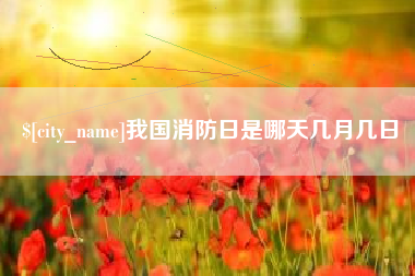 林州我国消防日是哪天几月几日