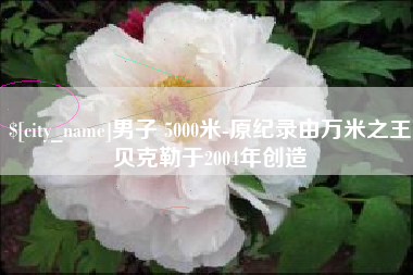 林州男子 5000米-原纪录由万米之王贝克勒于2004年创造