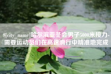 林州哈尔滨亚冬会男子5000米接力-需要运动员们在高速滑行中精准地完成