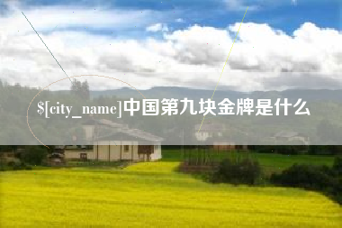 林州中国第九块金牌是什么