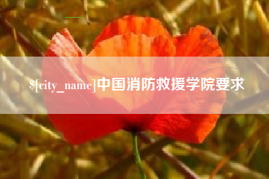 林州中国消防救援学院要求