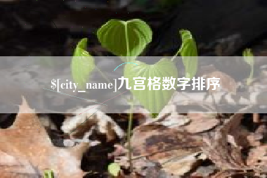 林州九宫格数字排序