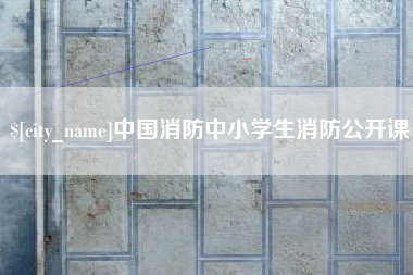 林州中国消防中小学生消防公开课