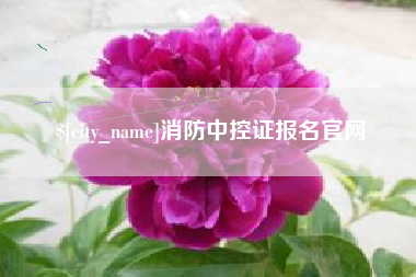 林州消防中控证报名官网