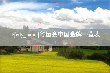 林州冬运会中国金牌一览表