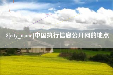林州中国执行信息公开网的地点