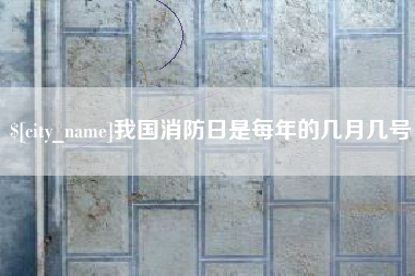 林州我国消防日是每年的几月几号