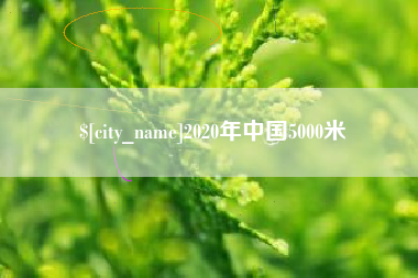 林州2020年中国5000米